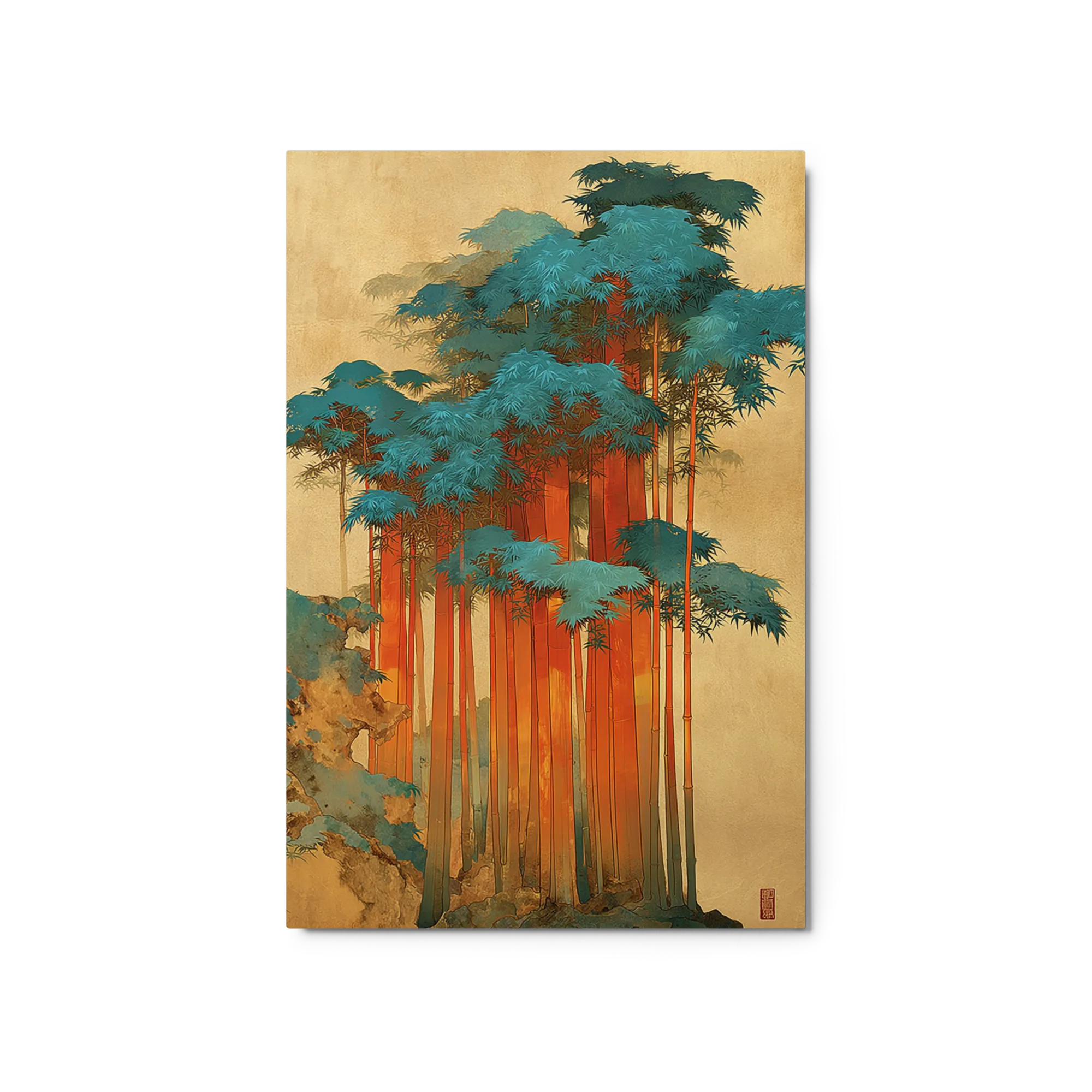 Crimson Bamboo Grove