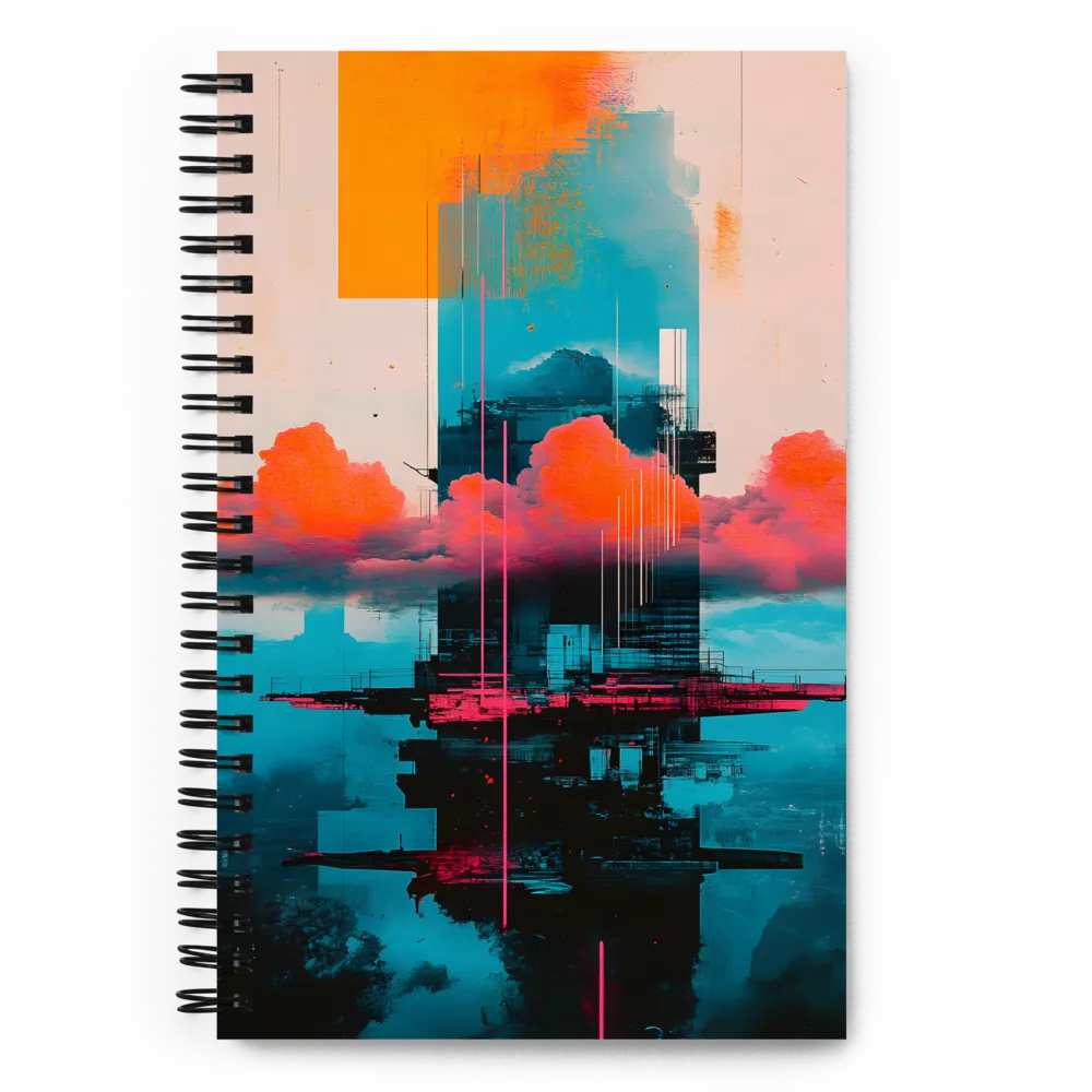 Glitched Urban Vision 
 Spiral Notebook | 140 pages