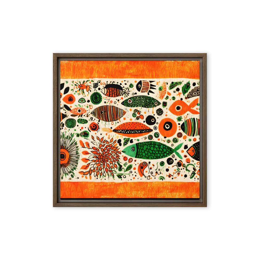 Ocean Symphony 
 Poster with Black Frame | 12″x 12″