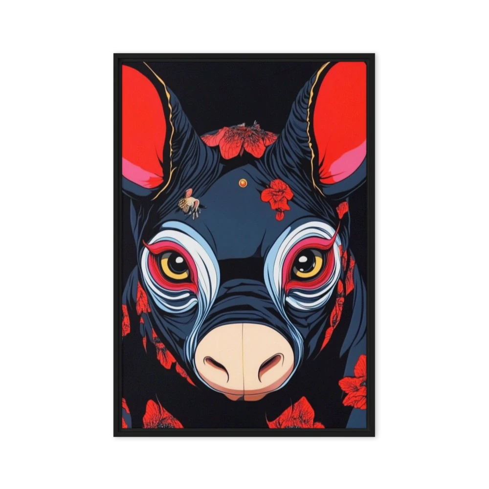 Stylized Pig Artwork