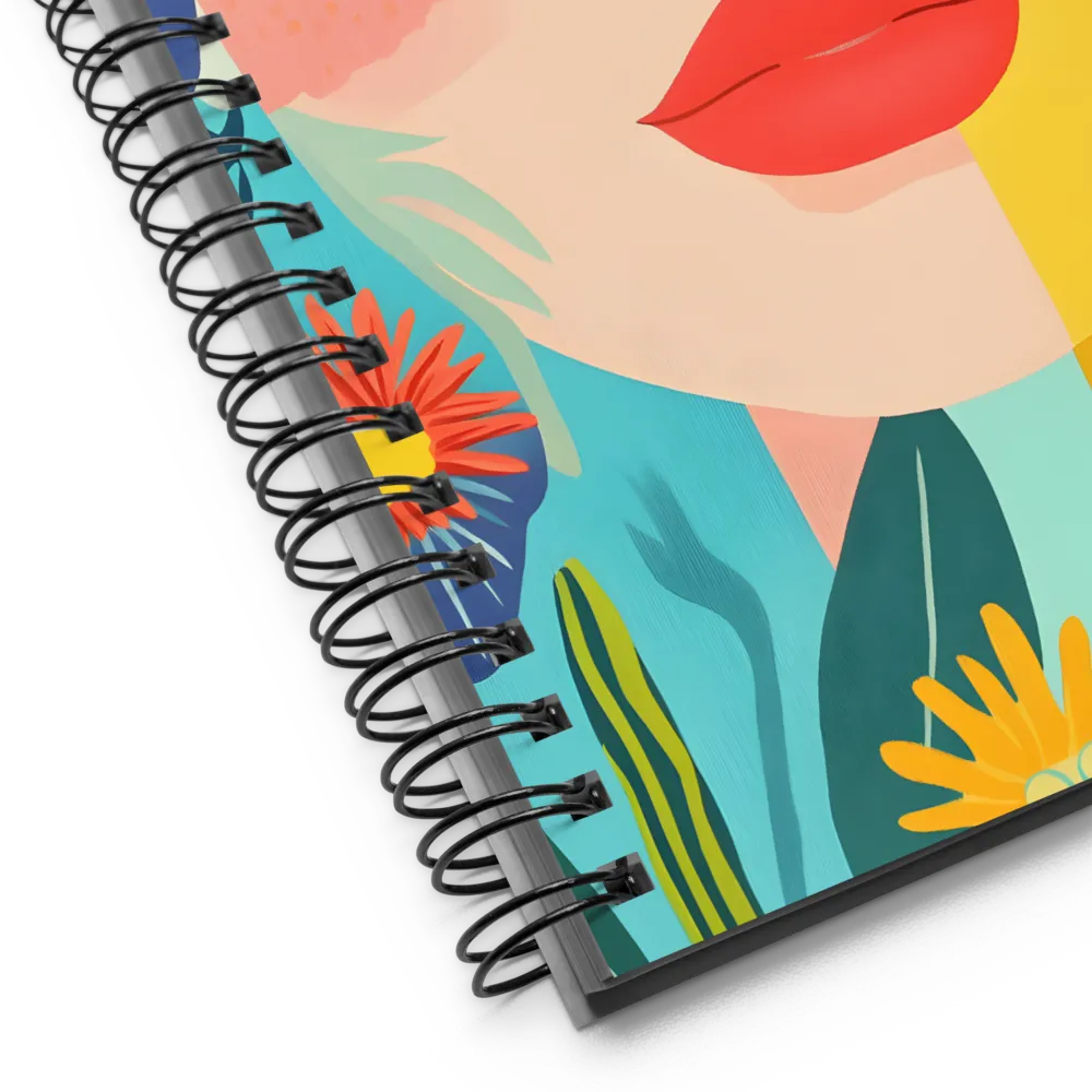Enchanting Floral Gaze 
 Spiral Notebook | 140 pages