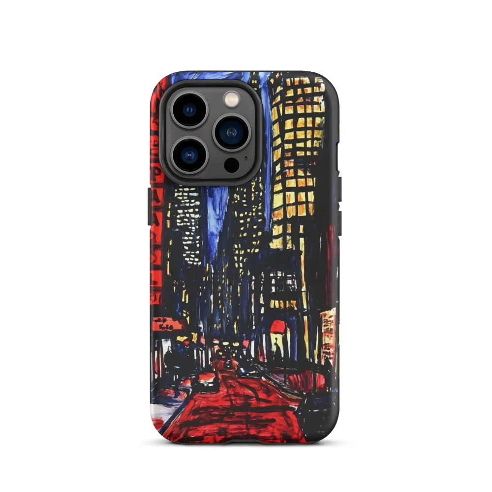 Expressionistic City Street at Night | Phone Case