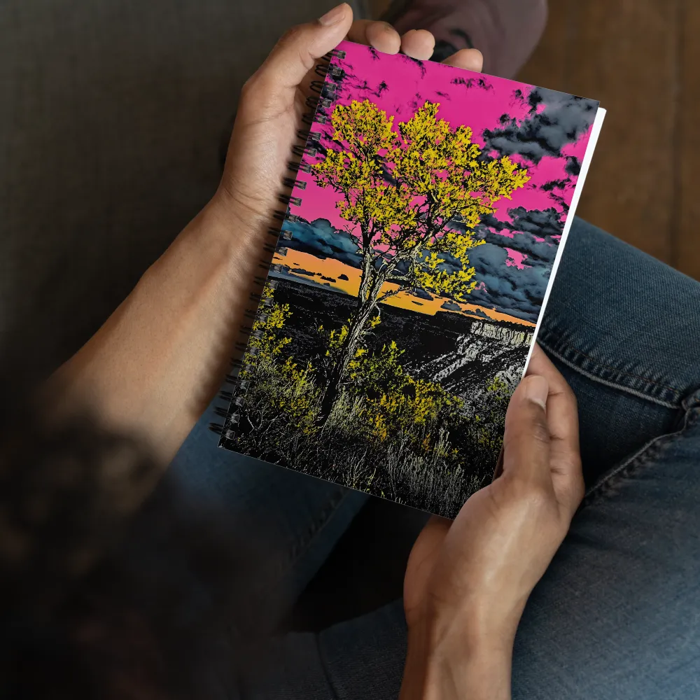 Neon Canyon Sunset 
 Spiral Notebook | 140 pages