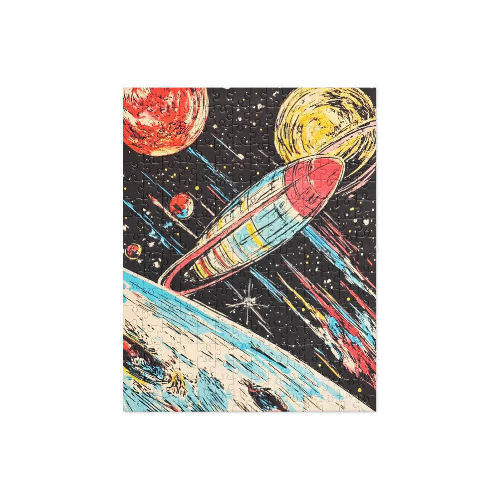 Retro Space Exploration 
 Jigsaw Puzzle