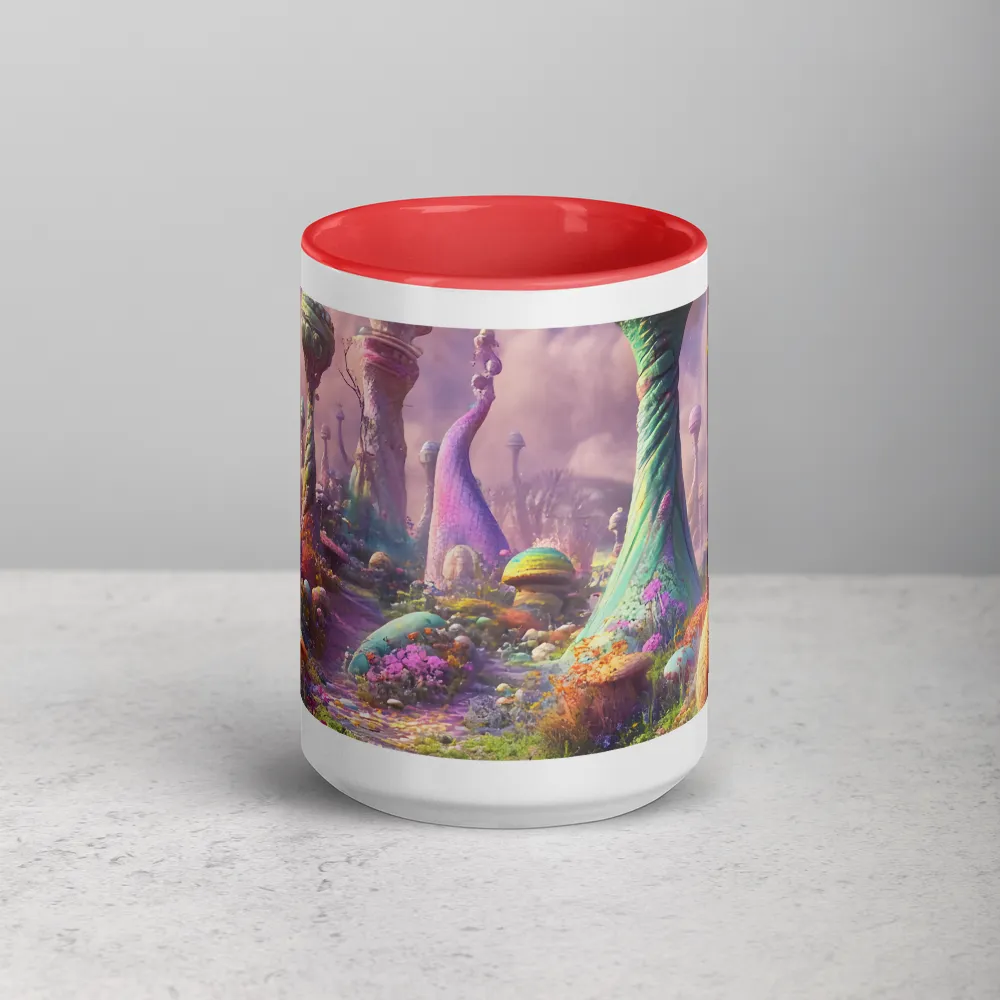 Fungal Odyssey 
 Mug with Dark Green inside