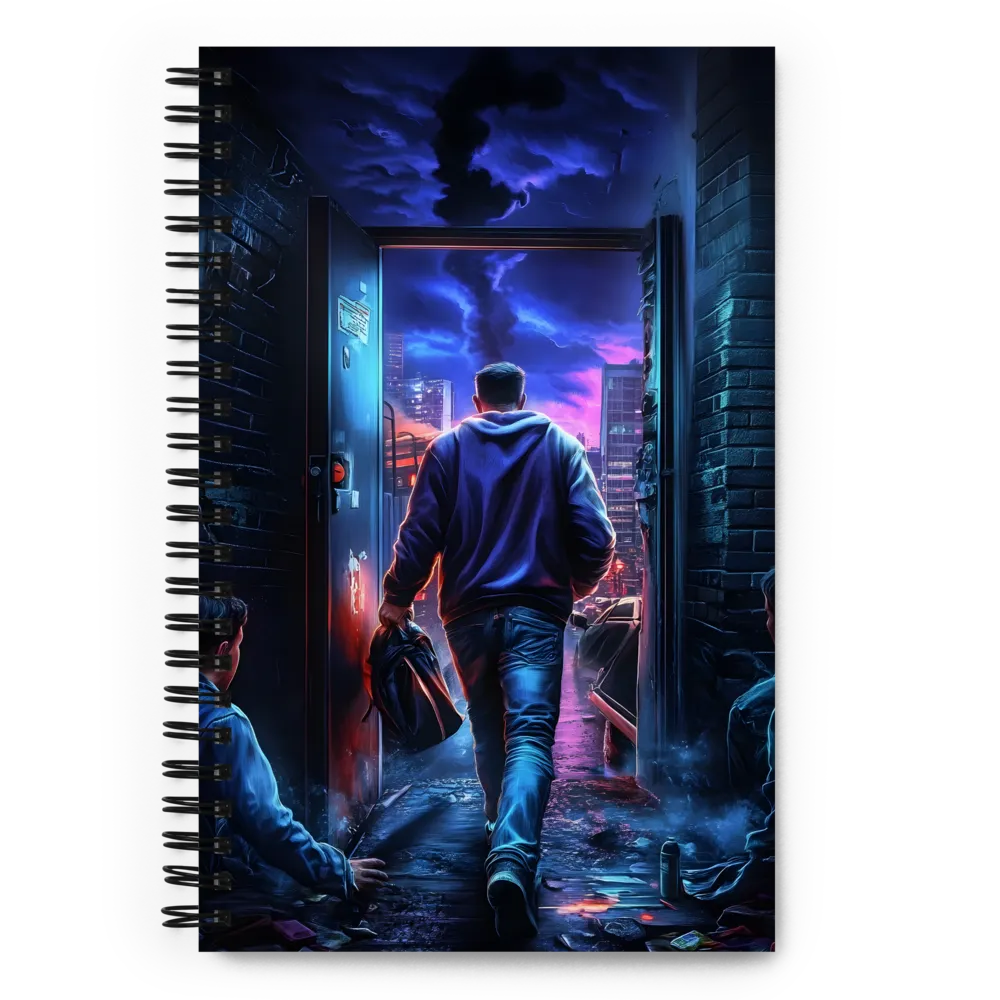 Gateway to the Neon City 
 Spiral Notebook | 140 pages
