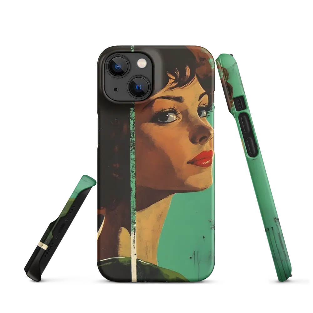 Gazing Woman's Profile | Phone Case