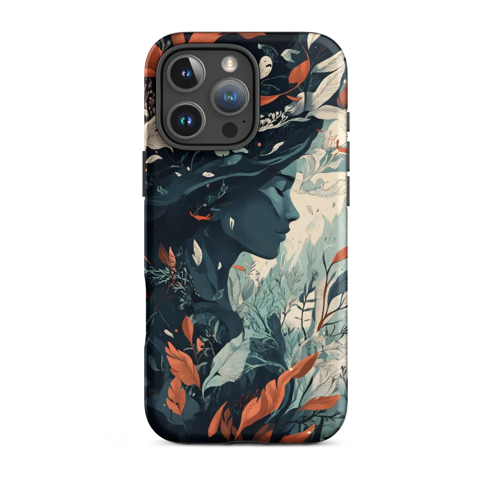 Surreal Female Profile with Nature | Phone Case