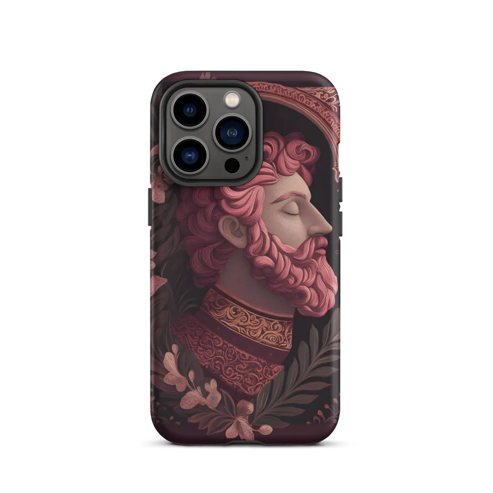 Ornamental Portrait of a Bearded Man | Phone Case