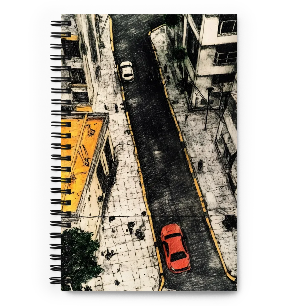 Overhead City Sketch 
 Spiral Notebook | 140 pages