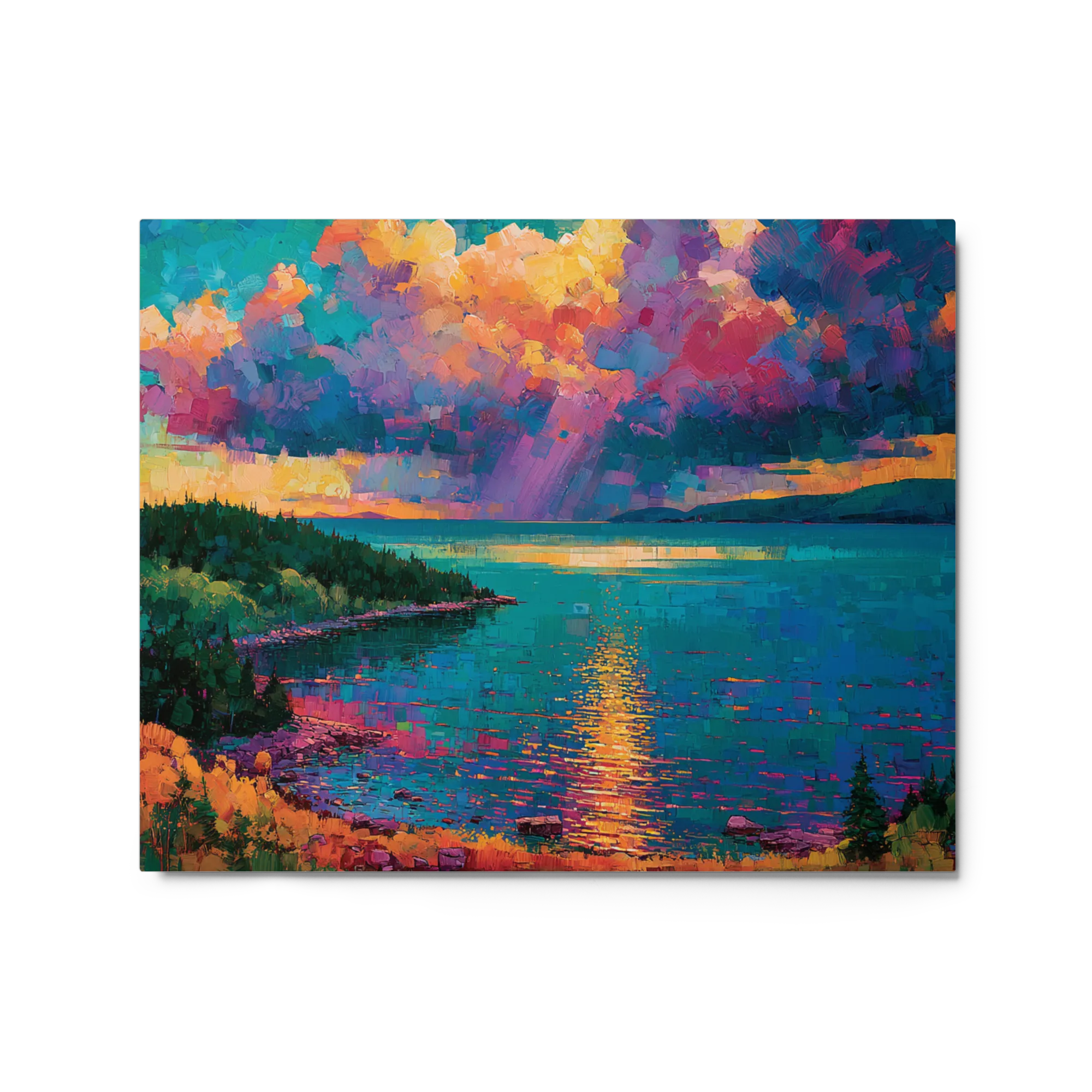Sunset Over the Lake