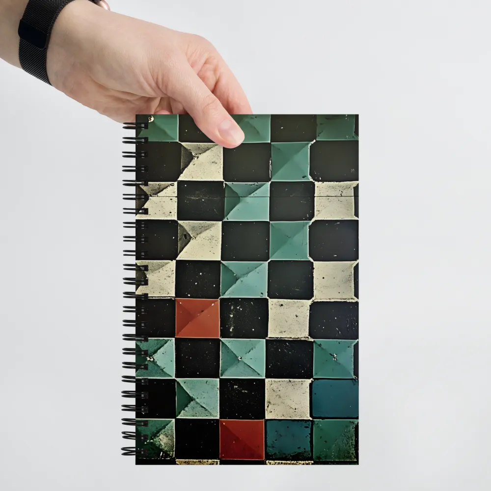 Pyramidal Tile Geometry 
 Spiral Notebook | 140 pages