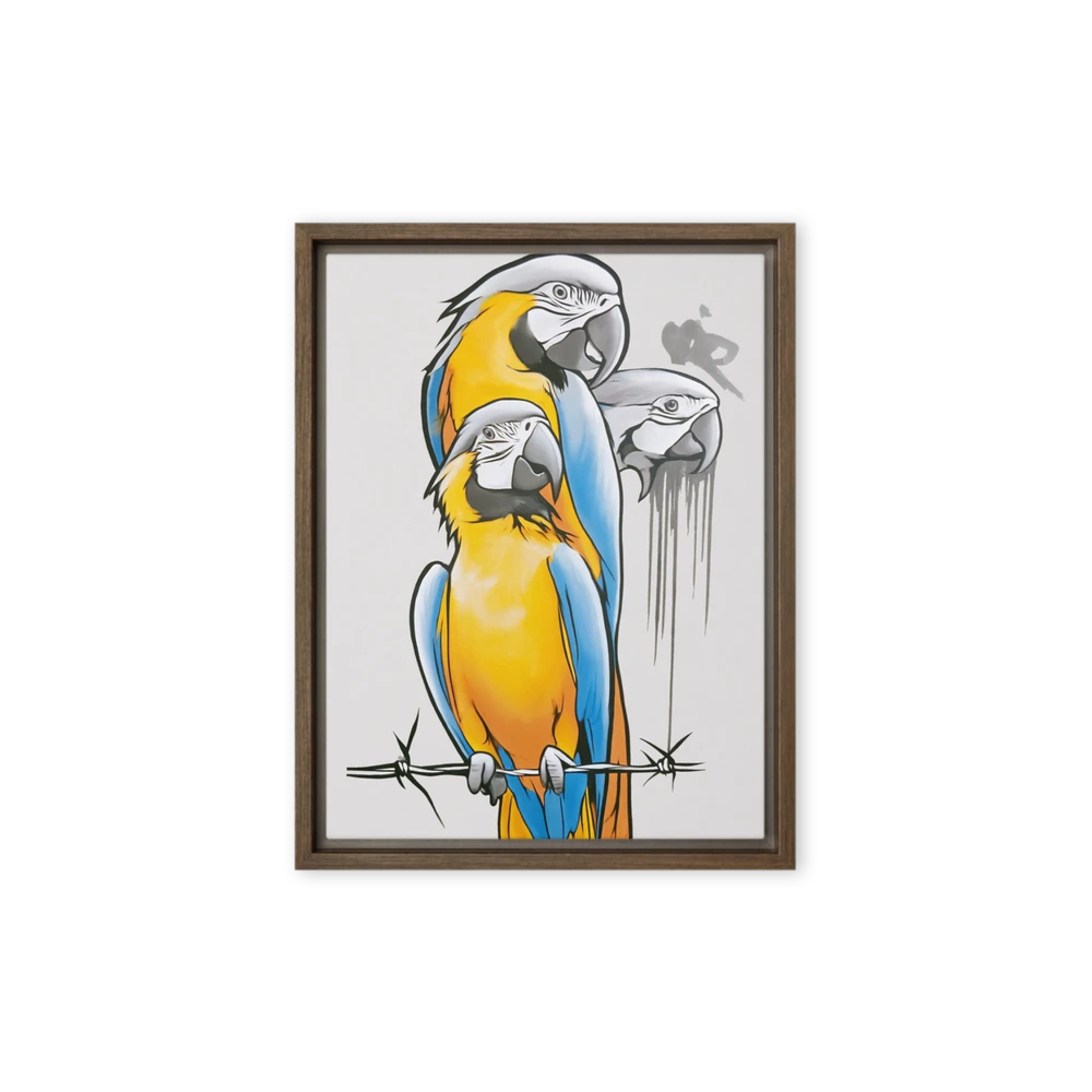 Perched Macaws | Art Print