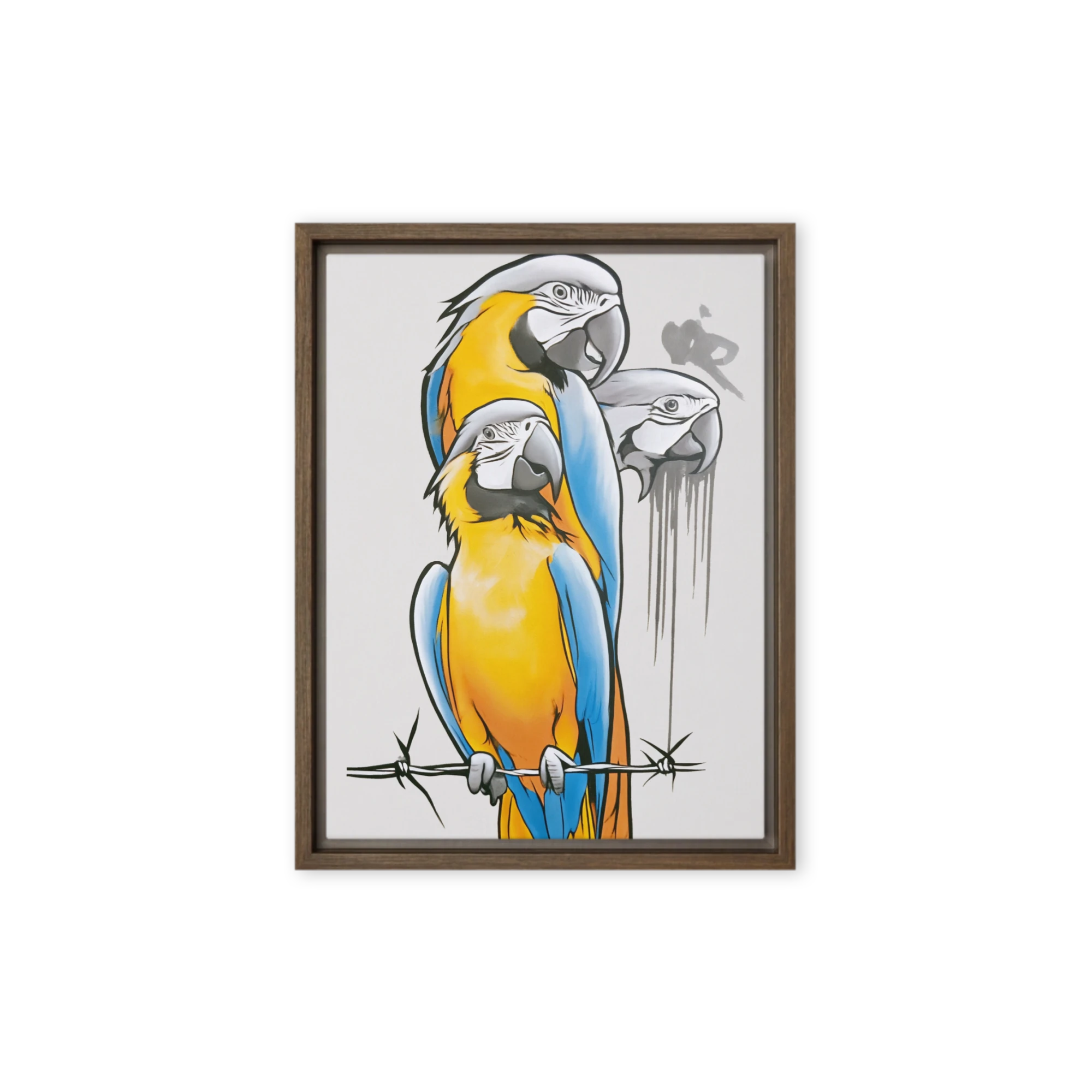 Perched Macaws
