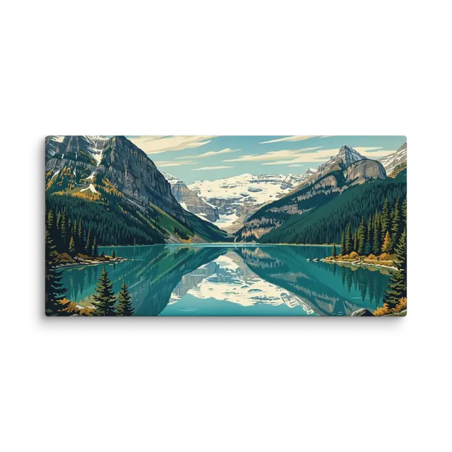 Serene Mountain Lake | Art Print