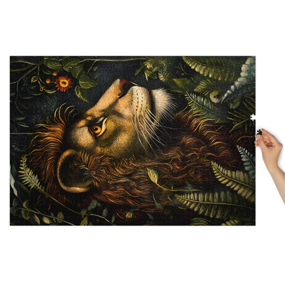 Realistic Lion Portrait | Jigsaw Puzzle (252/520 pieces)