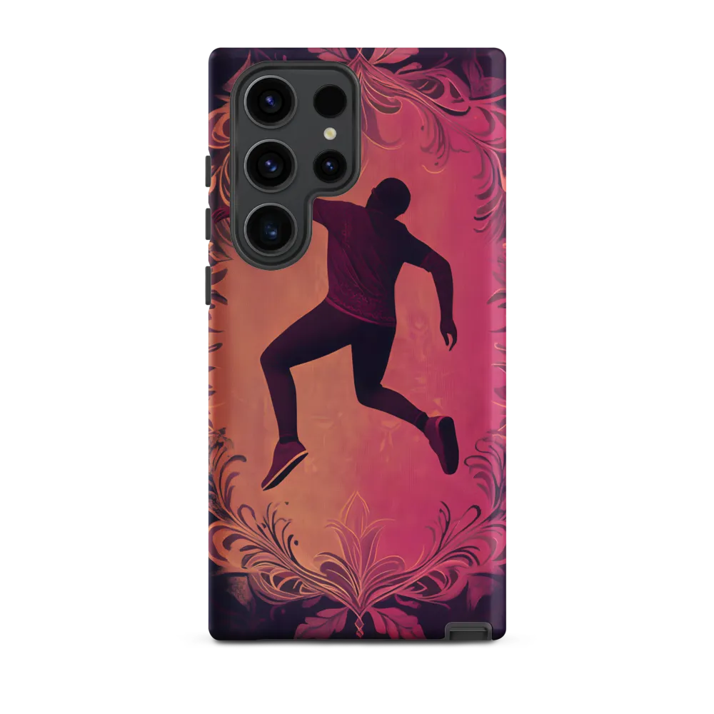 Dancer Silhouette with Floral Border | Phone Case