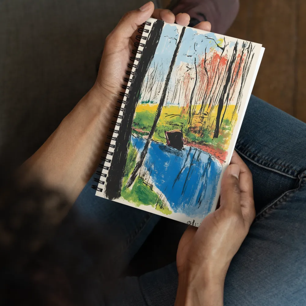 Fauvist Forest Reflection 
 Spiral Notebook | 140 pages