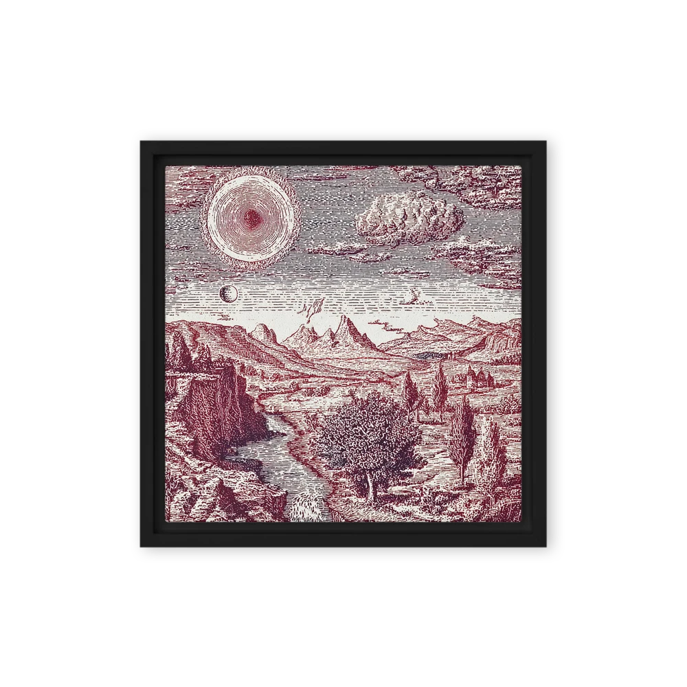Cosmic Landscape Engraving | Art Print