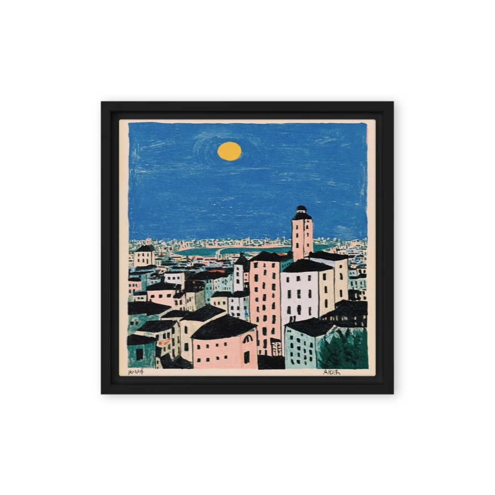 Moon Over the City | Art Print