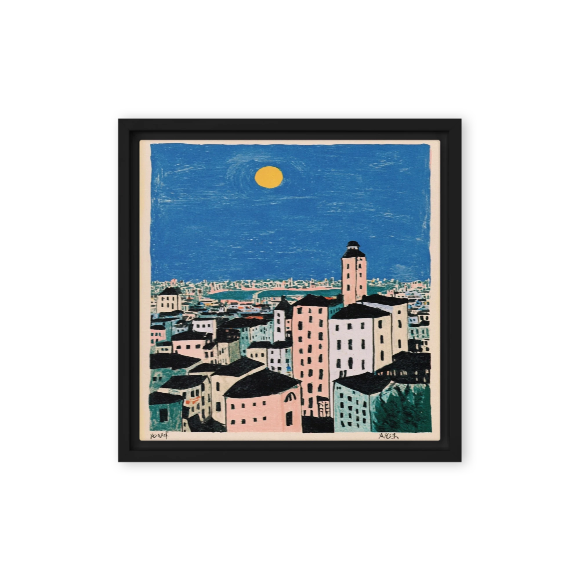 Moon Over the City | Art Print