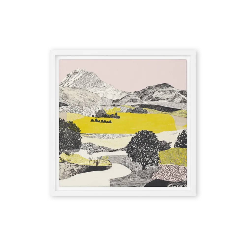 Hills of Gold and Pink 
 Canvas | 30″x 30″