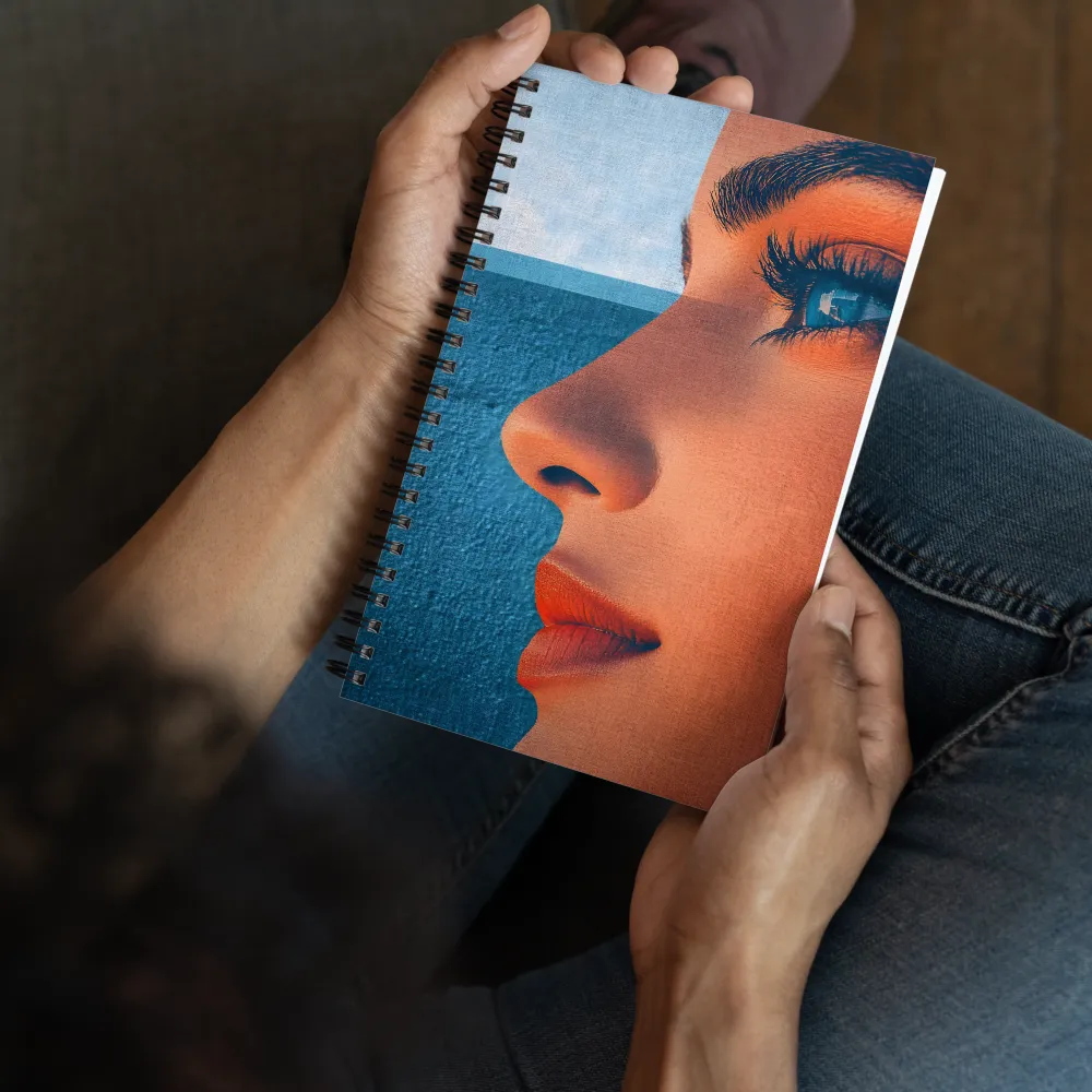 Double Exposure Portrait 
 Spiral Notebook | 140 pages