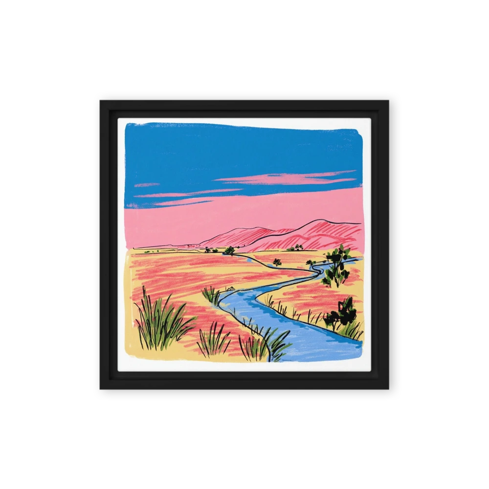 Winding Desert River | Art Print