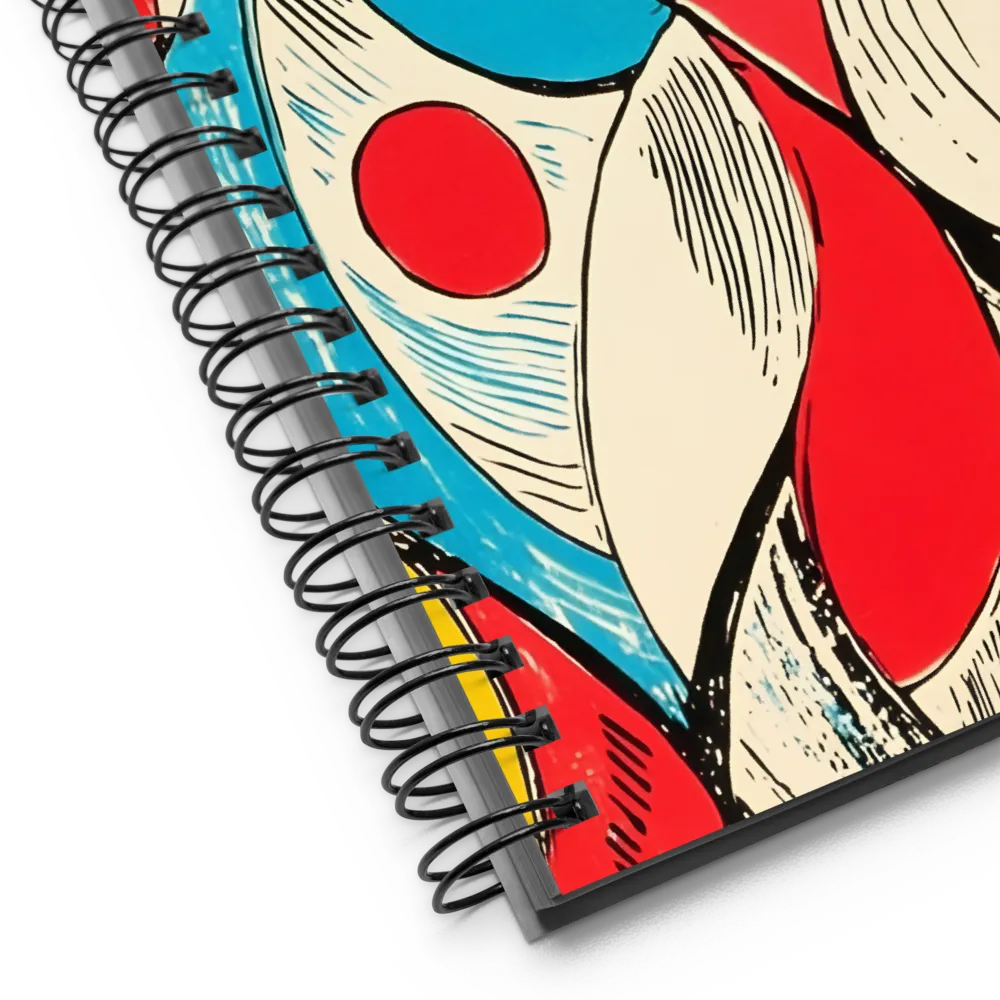 Interlocking Abstract Shapes 
 Spiral Notebook | 140 pages