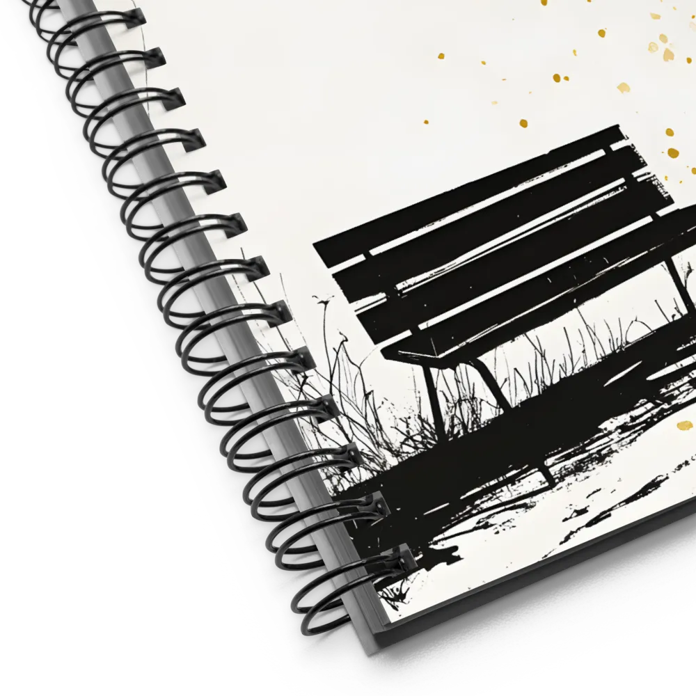 Golden Splatter Park 
 Spiral Notebook | 140 pages