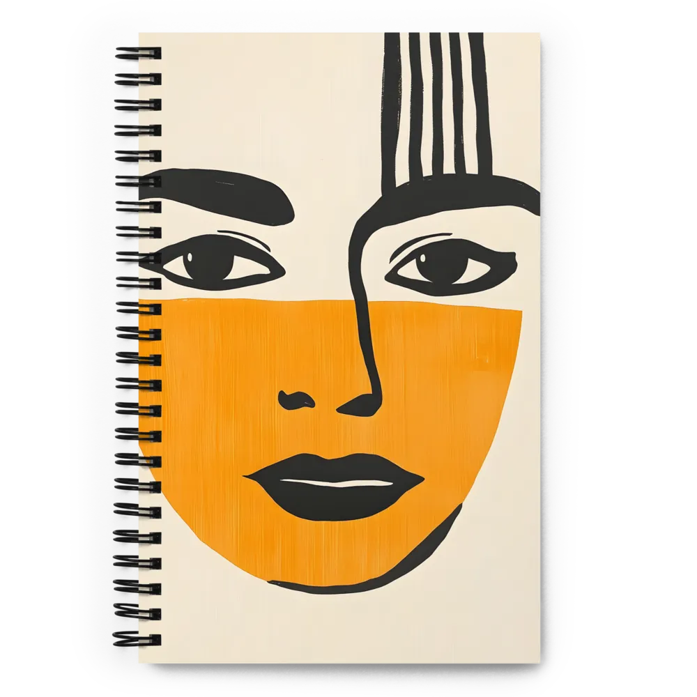 Color Block Portrait 
 Spiral Notebook | 140 pages