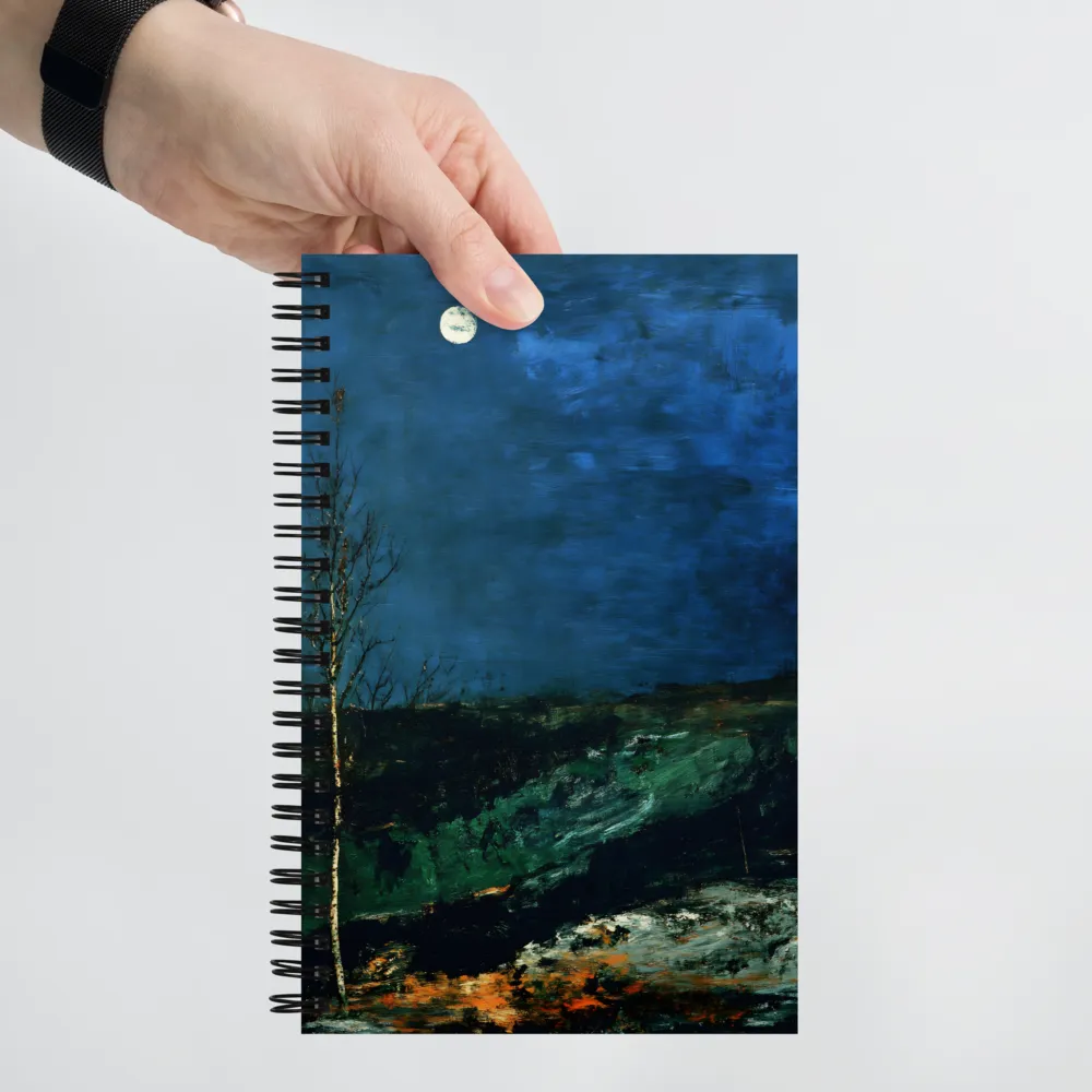 Moonlit Landscape Nocturne 
 Spiral Notebook | 140 pages