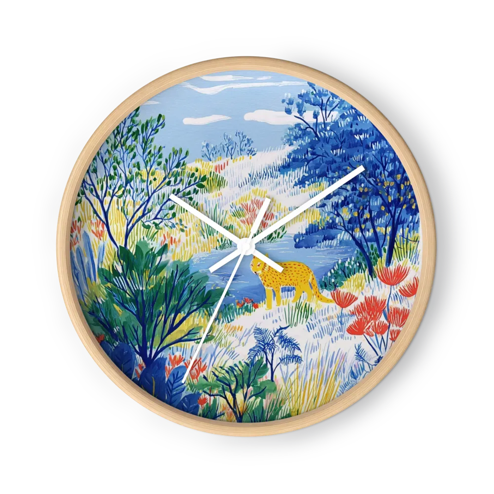 The Yellow Leopard | Wall Clock