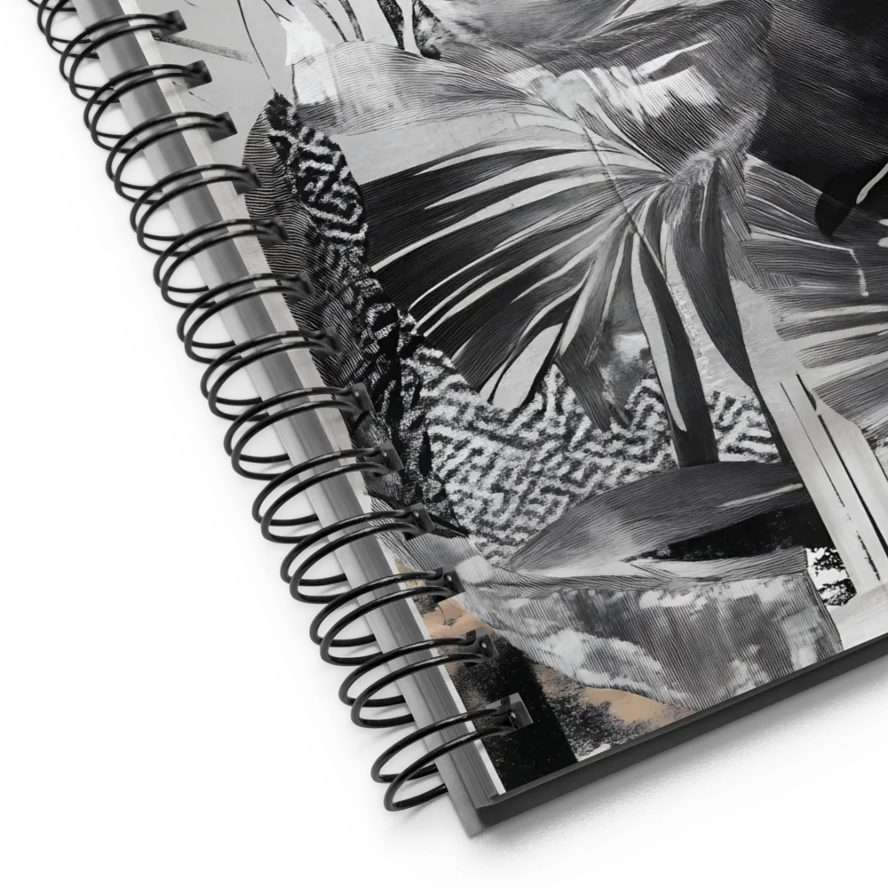 Tropical Monochrome Layers 
 Spiral Notebook | 140 pages