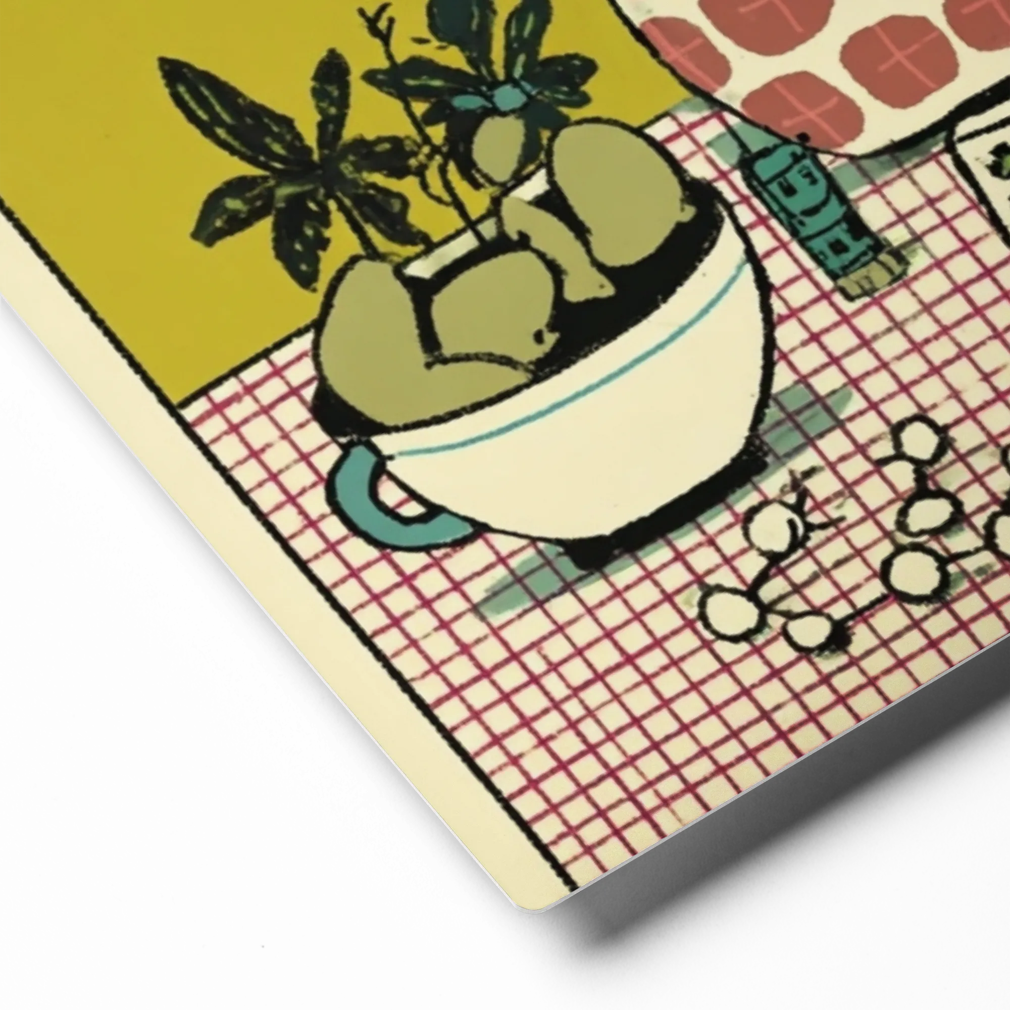 Kitchen Table Still Life 
 Poster with Black Frame | 10″x 10″
