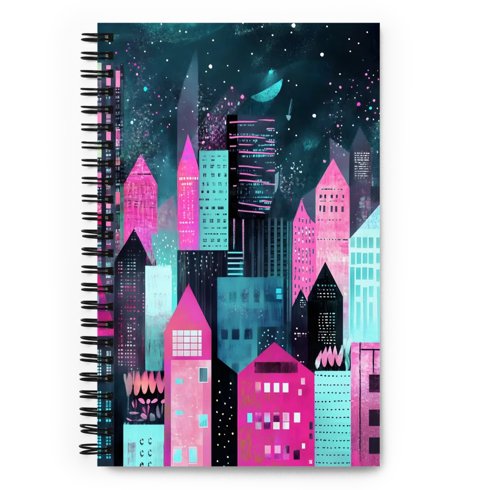 Cosmic Cityscape 
 Spiral Notebook | 140 pages