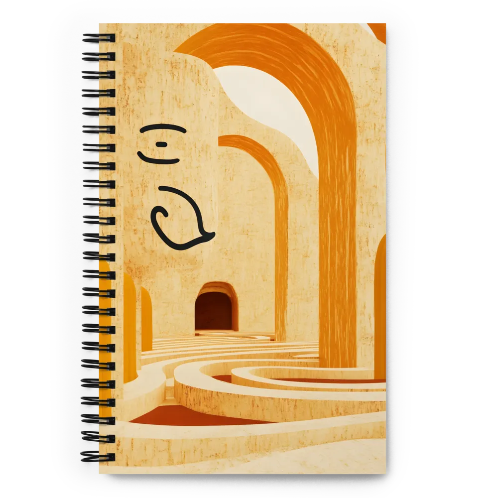Labyrinth of Ancient Arches 
 Spiral Notebook | 140 pages