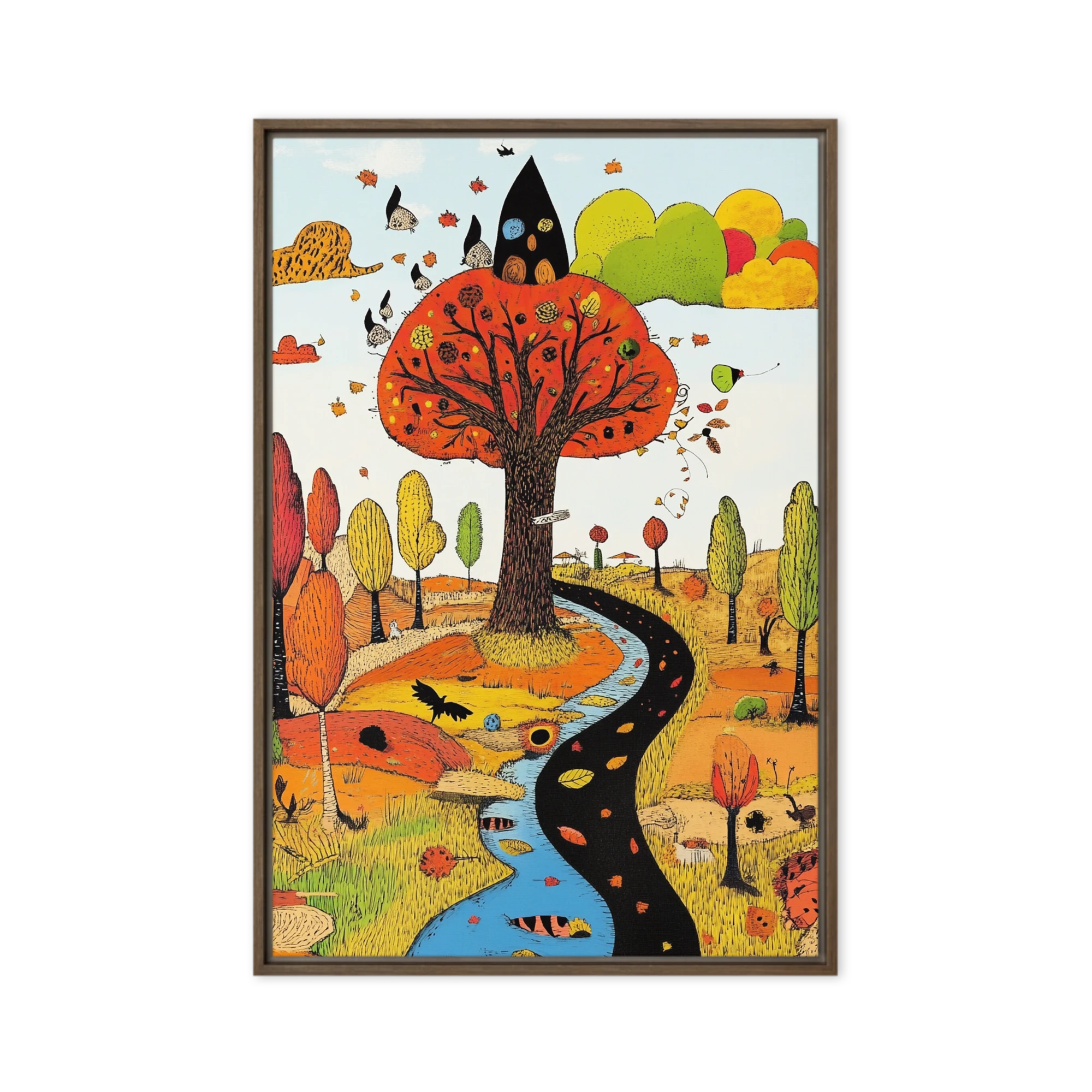 Whimsical Autumn Journey | Art Print