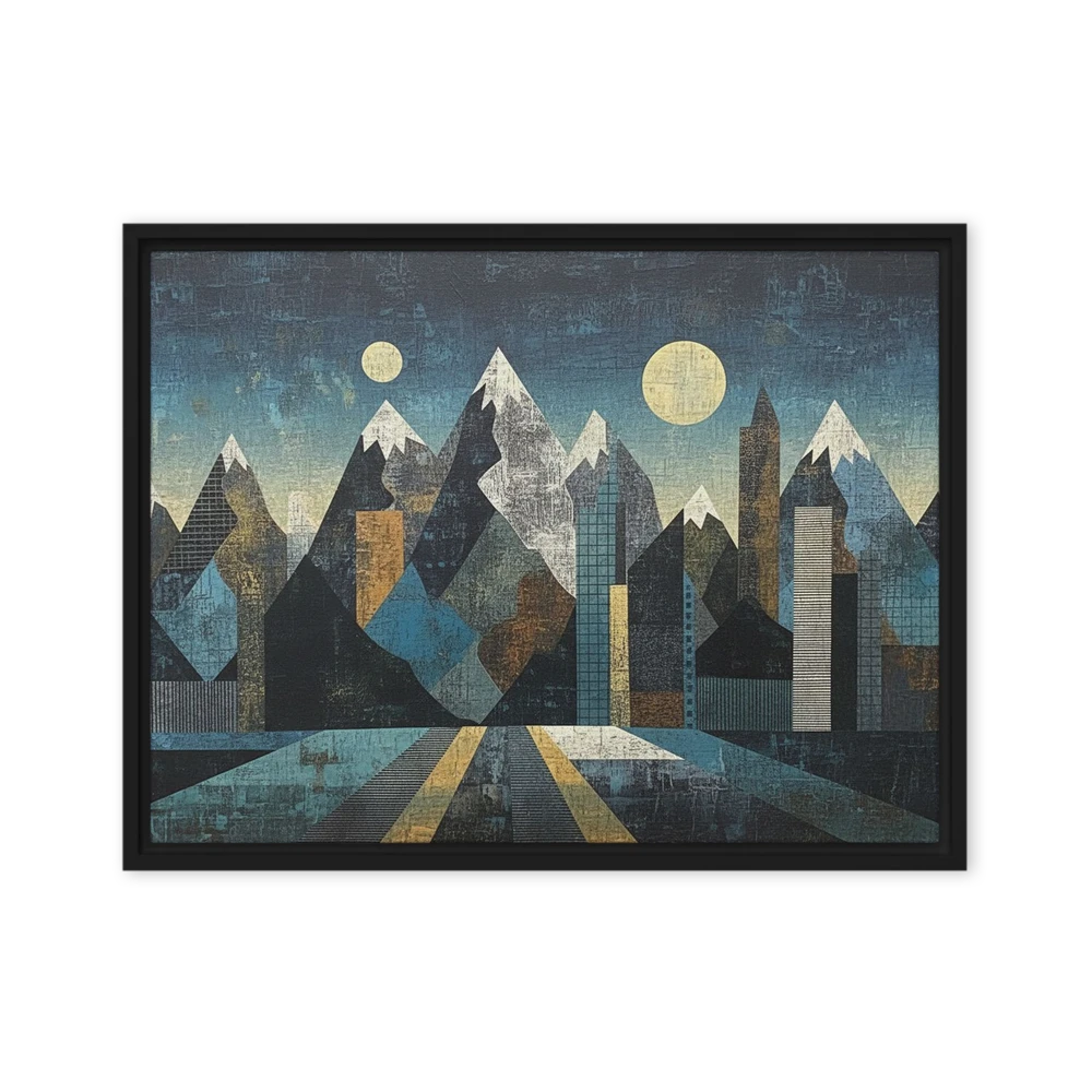 Lunar Peaks, Urban Depths | Art Print