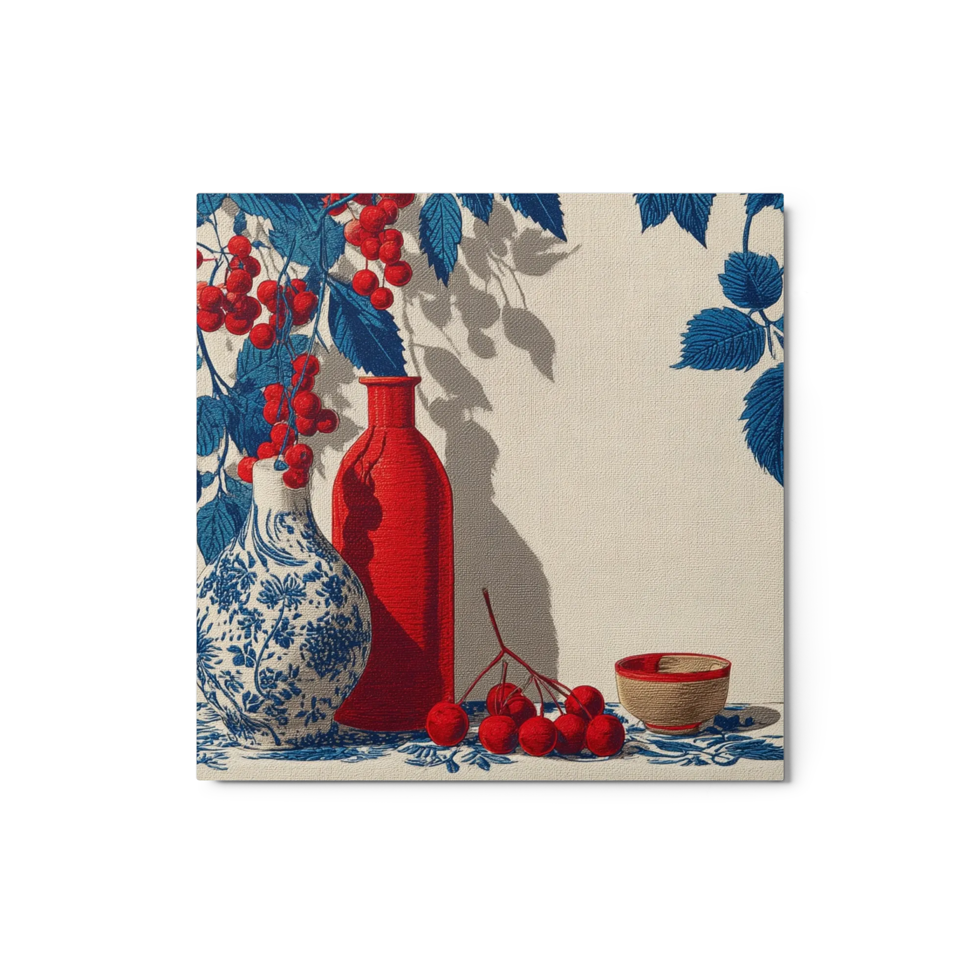 Berries and Chinoiserie Vase