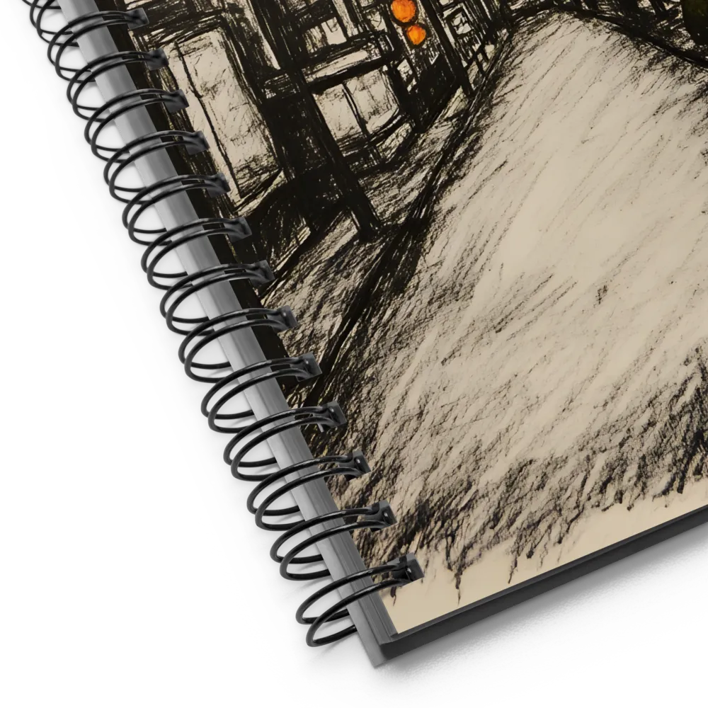 City Sunset Sketch 
 Spiral Notebook | 140 pages