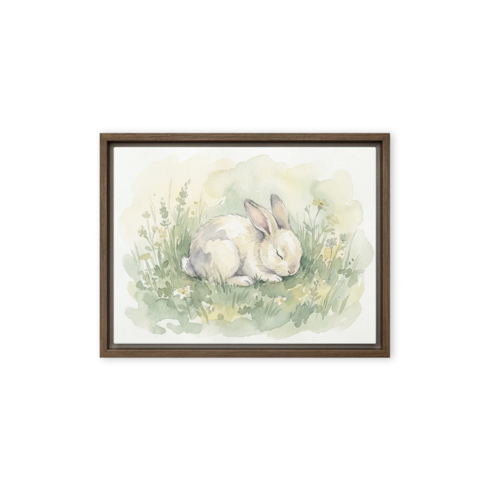Tranquil Watercolor Rabbit | Art Print