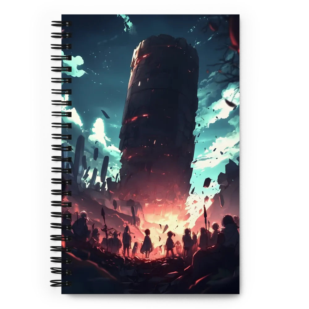 Fall of the Monolith 
 Spiral Notebook | 140 pages