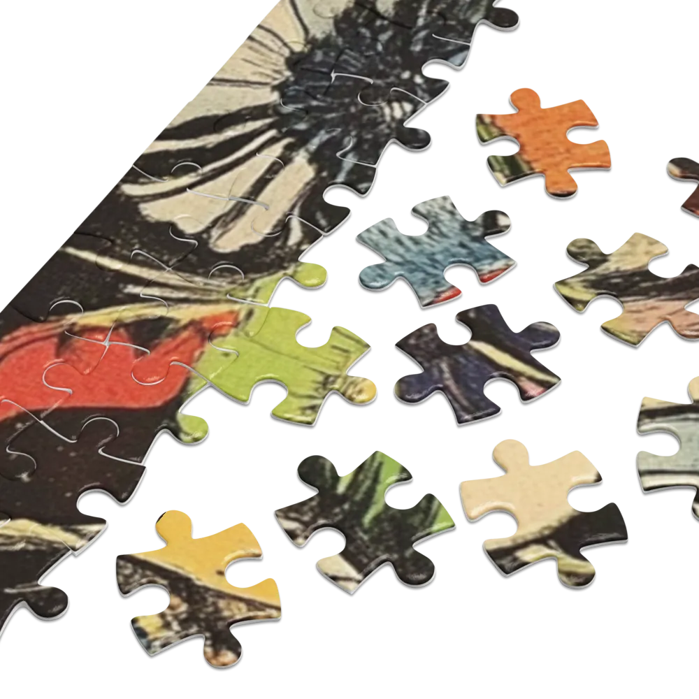 Mulher das Flores 
 Puzzle em caixa de metal
