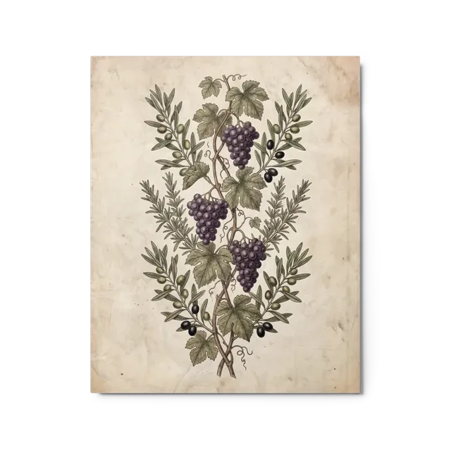 Mediterranean Botanical Engraving | Art Print