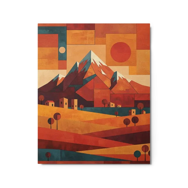Abstract Mountainscape | Art Print