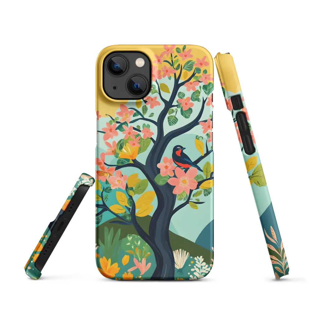 Tree with Flowers and Bird | Phone Case