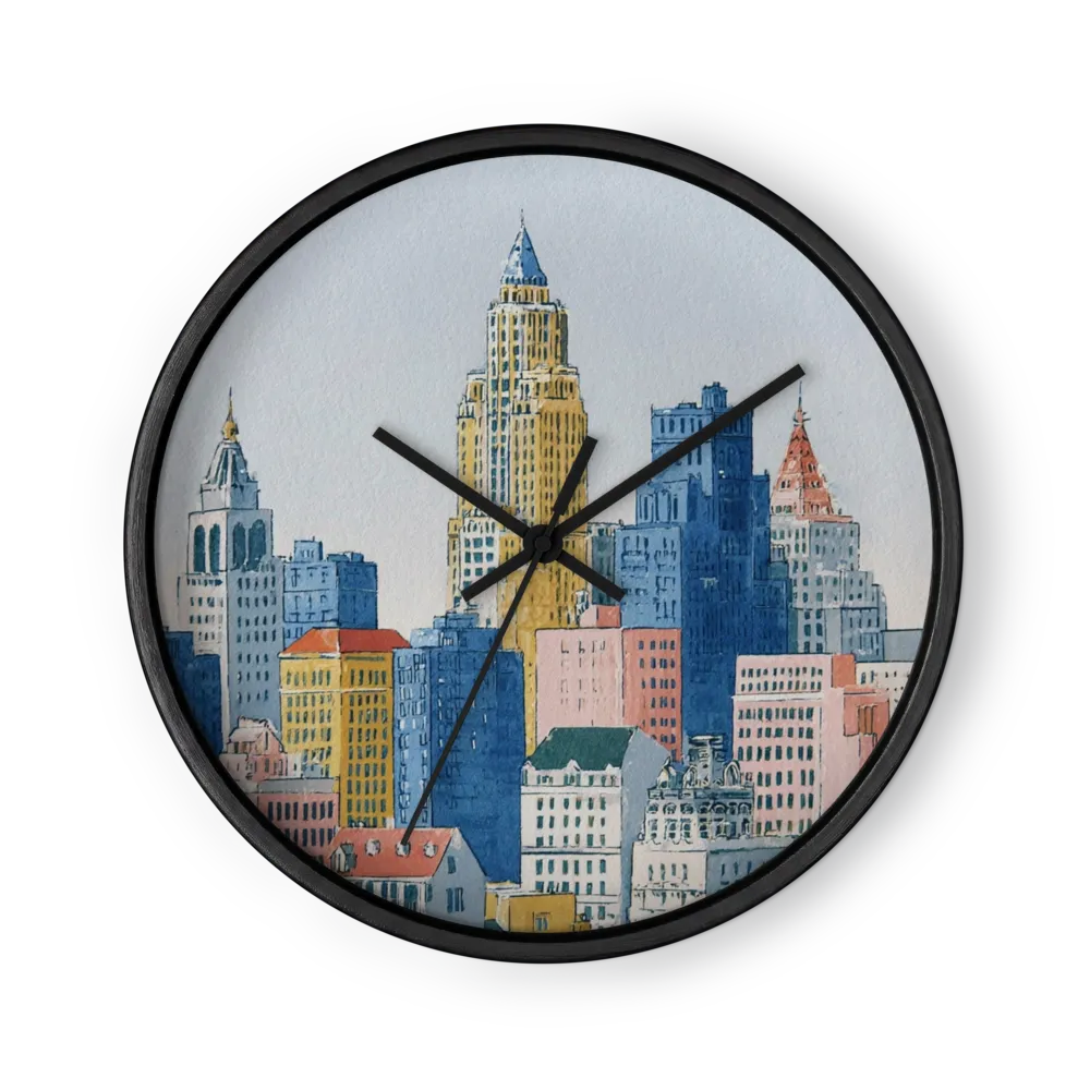 Pastel Cityscape | Wall Clock