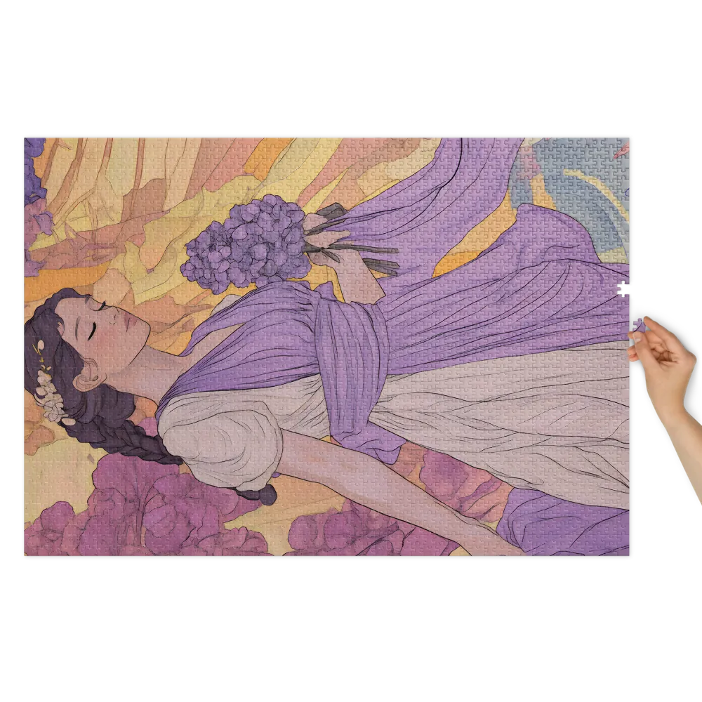 Serenade in Purple 
 Jigsaw Puzzle in Tin Box