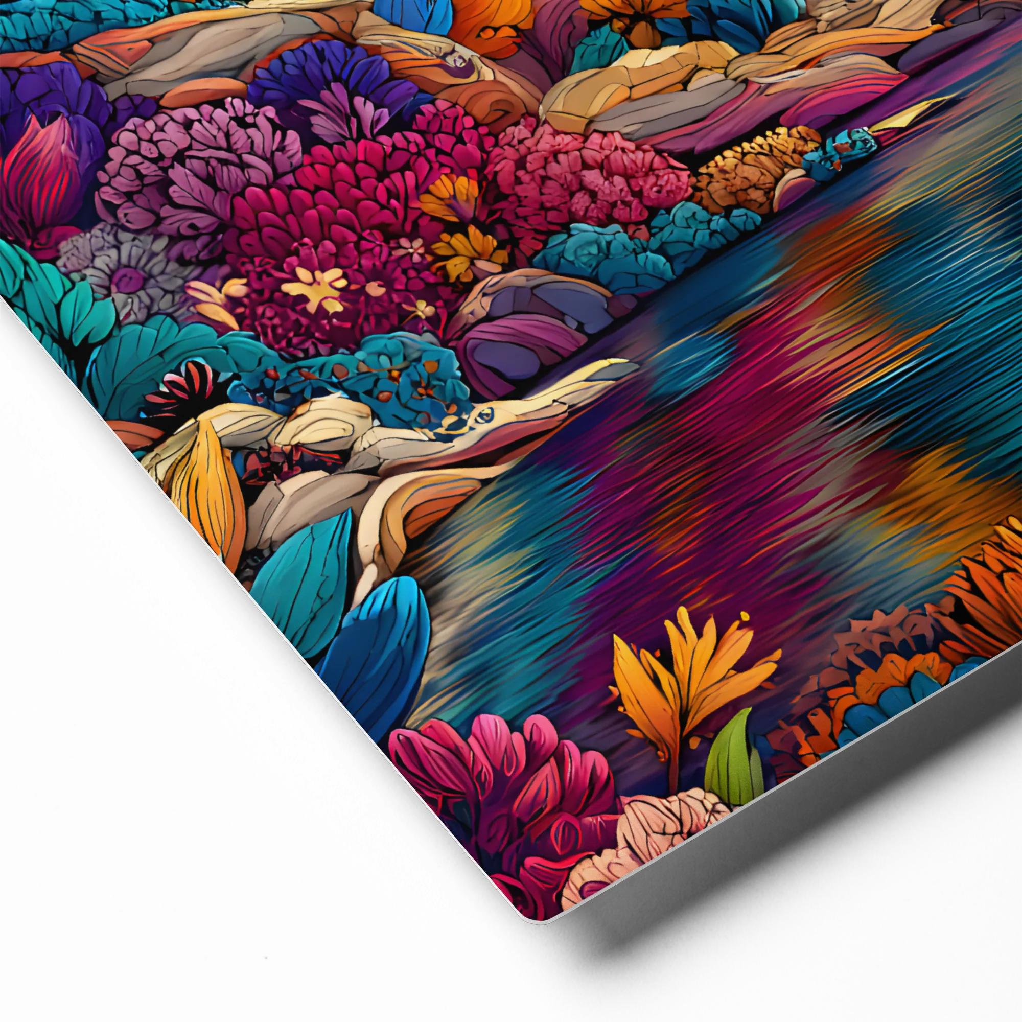 Prismatic Glade 
 Canvas | 28″x 28″